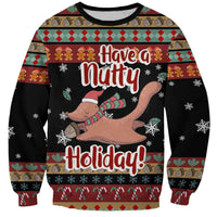 Have A Nutty Holiday Christmas Sweatshirt Xmas Holiday Patterns - Wonder Print Shop