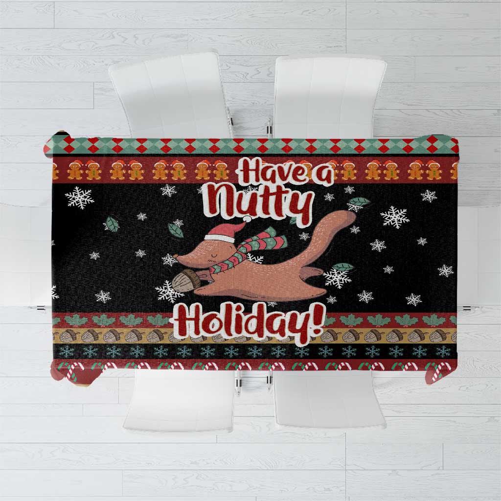 Have A Nutty Holiday Christmas Tablecloth Xmas Holiday Patterns - Wonder Print Shop