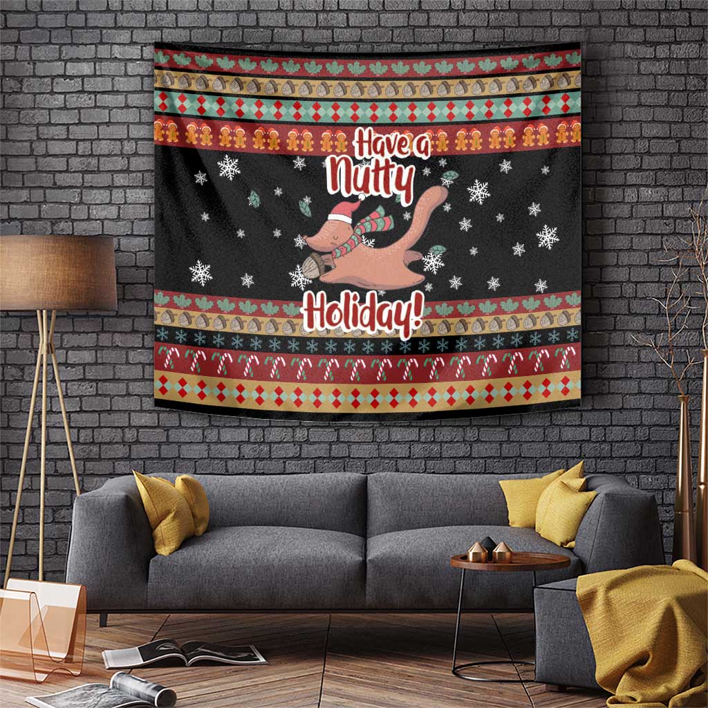 Have A Nutty Holiday Christmas Tapestry Xmas Holiday Patterns - Wonder Print Shop