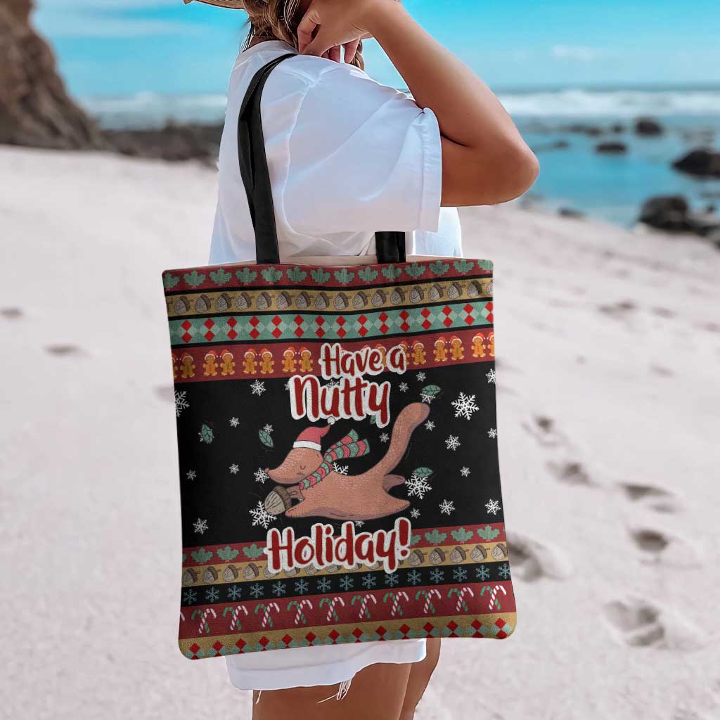 Have A Nutty Holiday Christmas Tote Bag Xmas Holiday Patterns - Wonder Print Shop