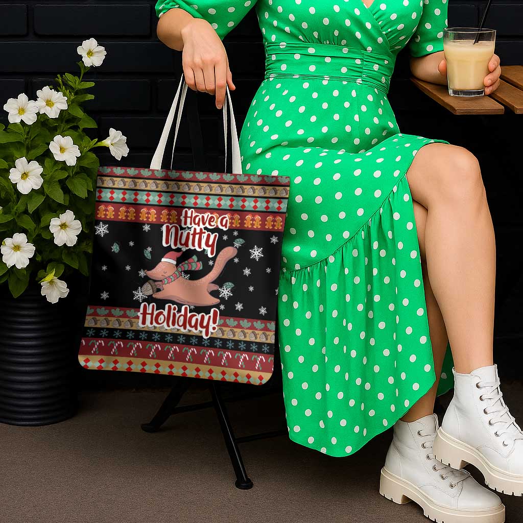 Have A Nutty Holiday Christmas Tote Bag Xmas Holiday Patterns - Wonder Print Shop