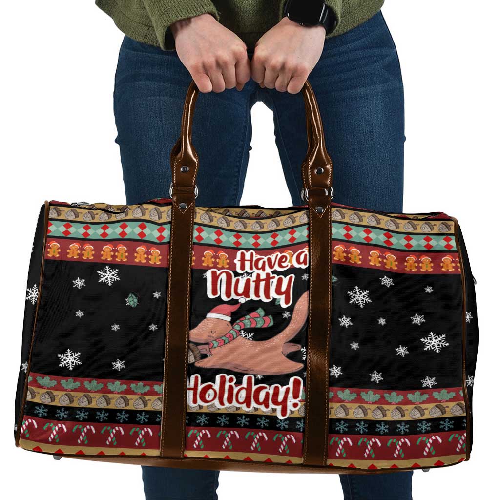 Have A Nutty Holiday Christmas Travel Bag Xmas Holiday Patterns - Wonder Print Shop