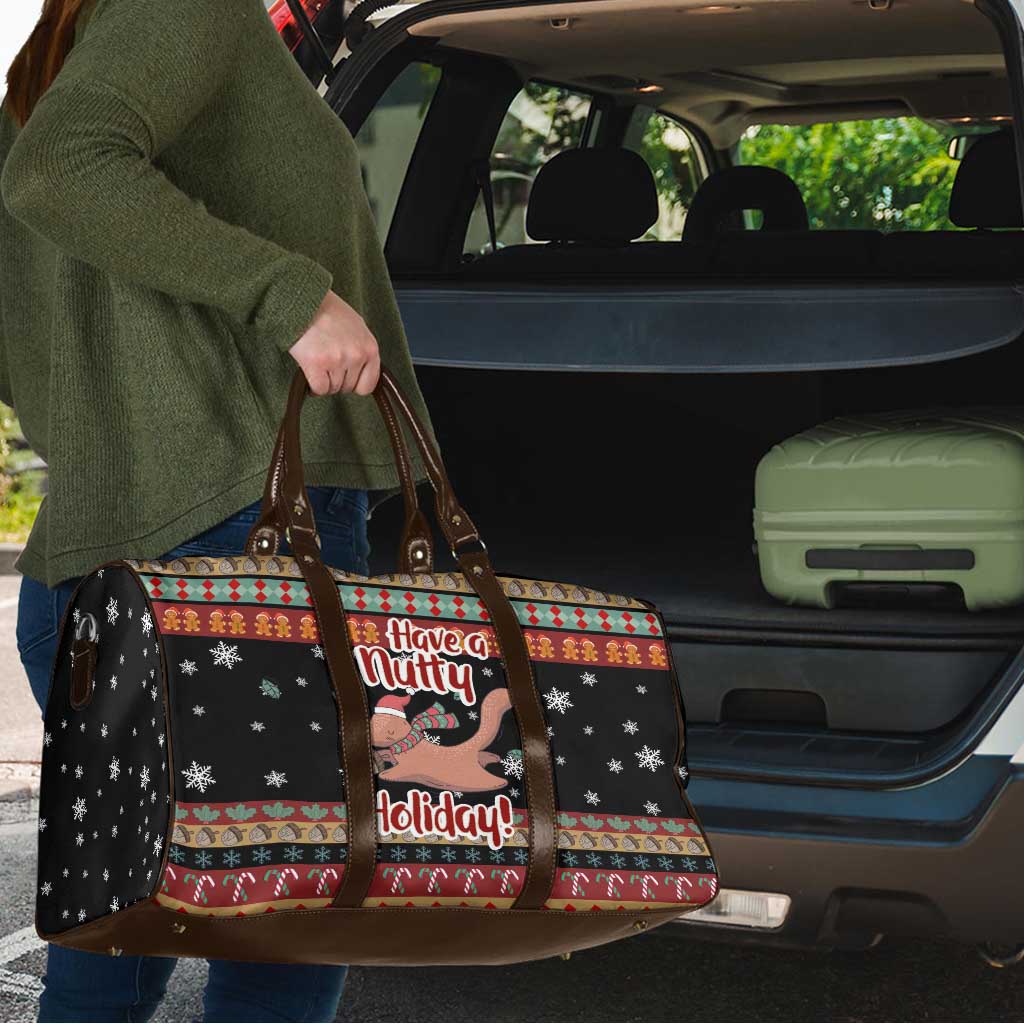 Have A Nutty Holiday Christmas Travel Bag Xmas Holiday Patterns - Wonder Print Shop