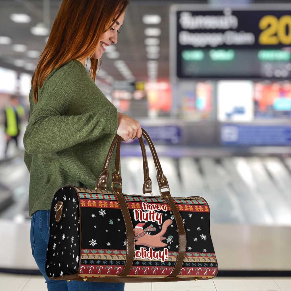Have A Nutty Holiday Christmas Travel Bag Xmas Holiday Patterns - Wonder Print Shop