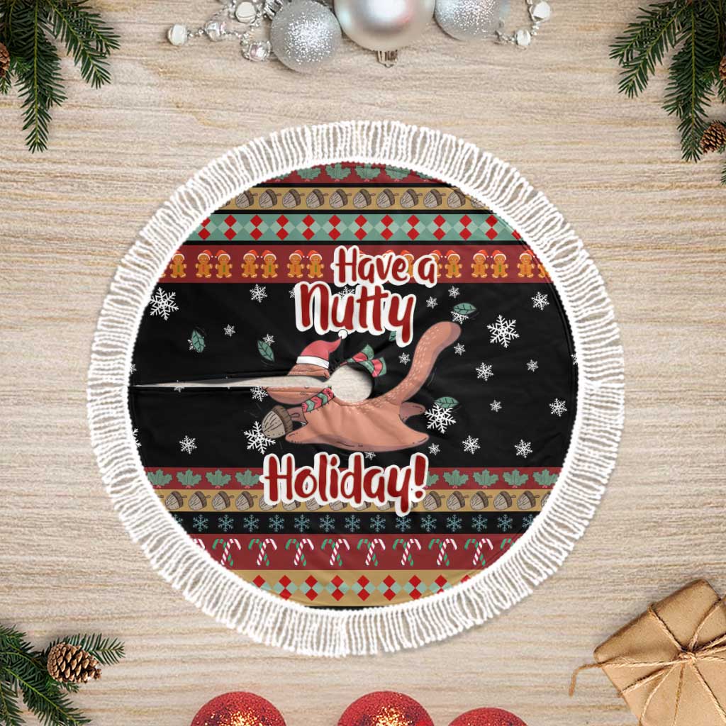 Have A Nutty Holiday Christmas Tree Skirt Xmas Holiday Patterns - Wonder Print Shop