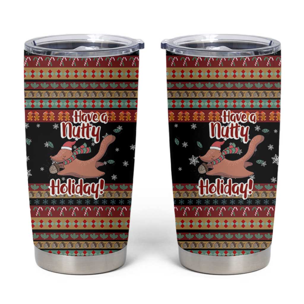 Have A Nutty Holiday Christmas Tumbler Cup Xmas Holiday Patterns - Wonder Print Shop