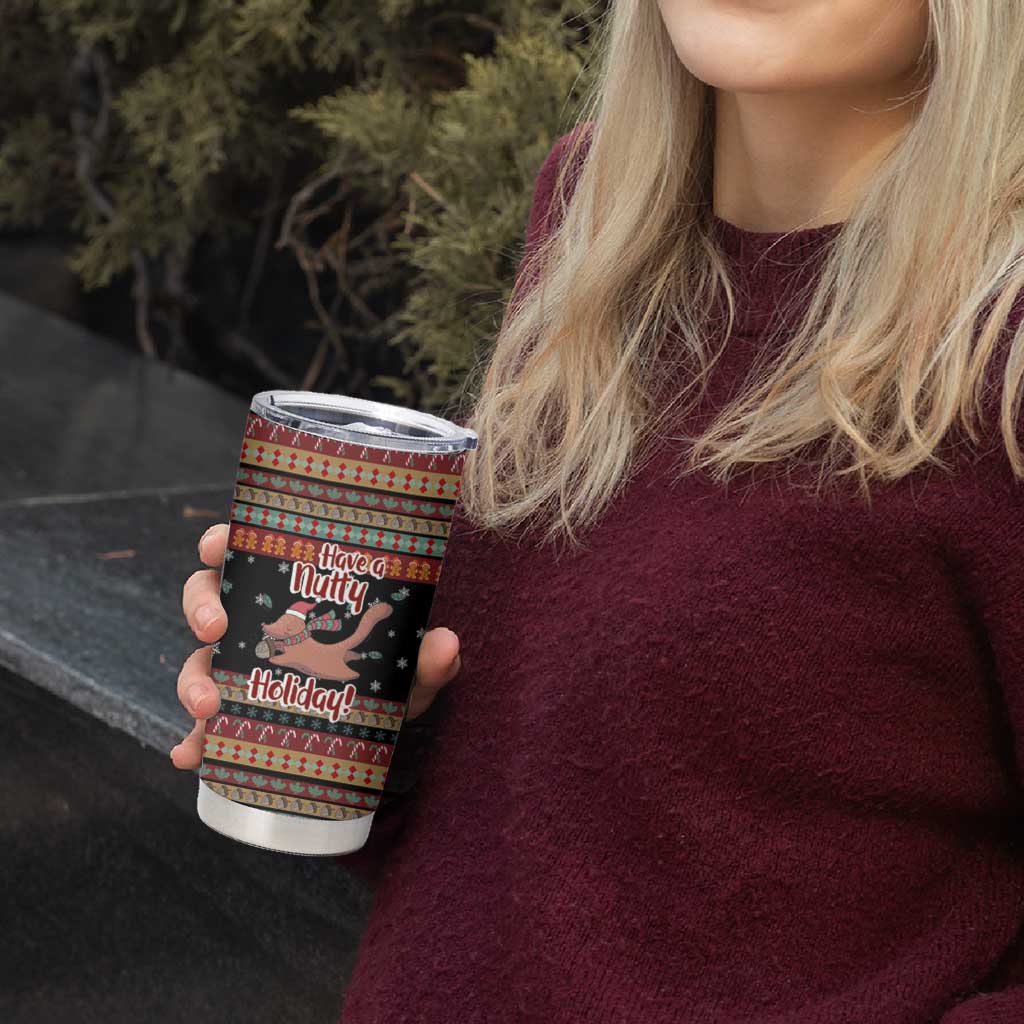 Have A Nutty Holiday Christmas Tumbler Cup Xmas Holiday Patterns - Wonder Print Shop