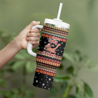 Have A Nutty Holiday Christmas Tumbler With Handle Xmas Holiday Patterns - Wonder Print Shop