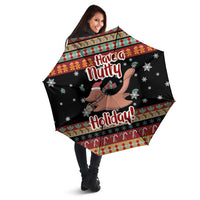 Have A Nutty Holiday Christmas Umbrella Xmas Holiday Patterns - Wonder Print Shop