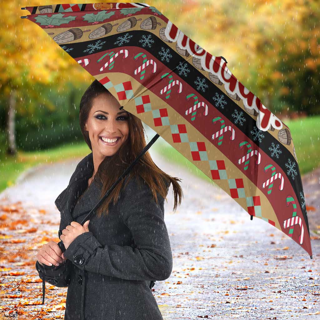 Have A Nutty Holiday Christmas Umbrella Xmas Holiday Patterns - Wonder Print Shop