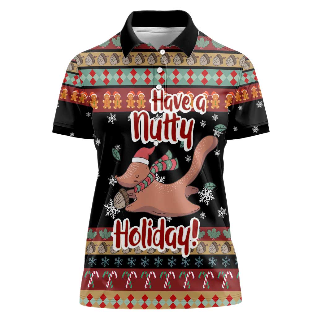 Have A Nutty Holiday Christmas Women Polo Shirt Xmas Holiday Patterns - Wonder Print Shop