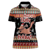 Have A Nutty Holiday Christmas Women Polo Shirt Xmas Holiday Patterns - Wonder Print Shop