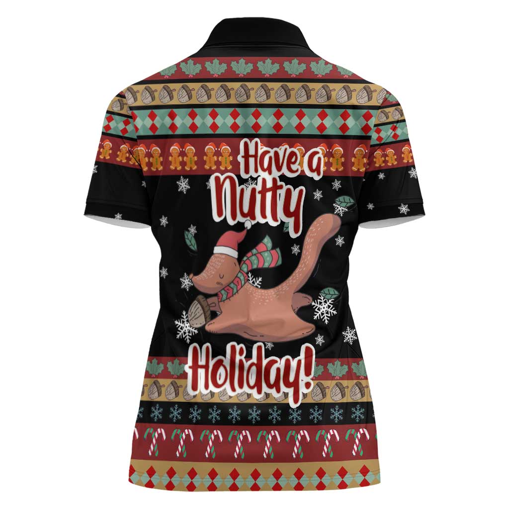 Have A Nutty Holiday Christmas Women Polo Shirt Xmas Holiday Patterns - Wonder Print Shop