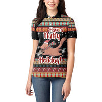 Have A Nutty Holiday Christmas Women Polo Shirt Xmas Holiday Patterns - Wonder Print Shop