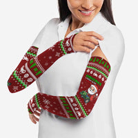 Tractor Santa Christmas Arm Sleeves Xmas Holiday Patterns - Wonder Print Shop