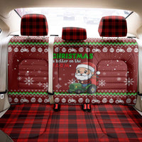Tractor Santa Christmas Back Car Seat Cover Xmas Holiday Patterns - Wonder Print Shop