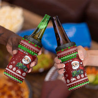 Tractor Santa Christmas 4 in 1 Can Cooler Tumbler Xmas Holiday Patterns - Wonder Print Shop