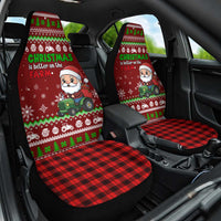 Tractor Santa Christmas Car Seat Cover Xmas Holiday Patterns - Wonder Print Shop