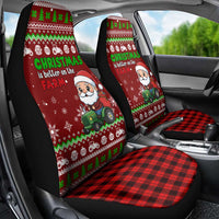 Tractor Santa Christmas Car Seat Cover Xmas Holiday Patterns - Wonder Print Shop