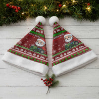 Tractor Santa Christmas Santa Hat Xmas Holiday Patterns - Wonder Print Shop