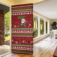 Tractor Santa Christmas Door Cover Xmas Holiday Patterns - Wonder Print Shop