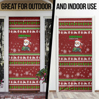 Tractor Santa Christmas Door Cover Xmas Holiday Patterns - Wonder Print Shop