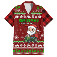 Tractor Santa Christmas Family Matching Mermaid Dress and Hawaiian Shirt Xmas Holiday Patterns - Wonder Print Shop