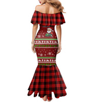 Tractor Santa Christmas Family Matching Mermaid Dress and Hawaiian Shirt Xmas Holiday Patterns - Wonder Print Shop