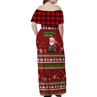 Tractor Santa Christmas Family Matching Off Shoulder Maxi Dress and Hawaiian Shirt Xmas Holiday Patterns - Wonder Print Shop