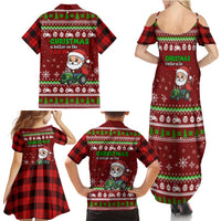 Tractor Santa Christmas Family Matching Summer Maxi Dress and Hawaiian Shirt Xmas Holiday Patterns - Wonder Print Shop