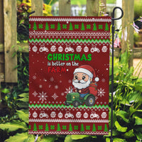 Tractor Santa Christmas Garden Flag Xmas Holiday Patterns - Wonder Print Shop