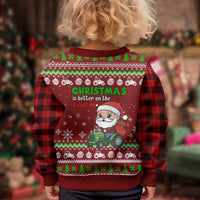 Tractor Santa Christmas Kid Ugly Christmas Sweater Xmas Holiday Patterns - Wonder Print Shop