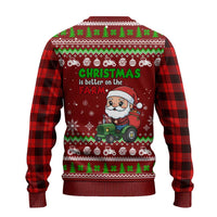 Tractor Santa Christmas Ugly Christmas Sweater Xmas Holiday Patterns - Wonder Print Shop