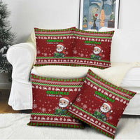 Tractor Santa Christmas Pillow Cover Xmas Holiday Patterns - Wonder Print Shop