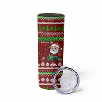 Tractor Santa Christmas Skinny Tumbler Xmas Holiday Patterns - Wonder Print Shop