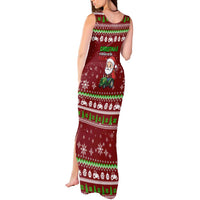 Tractor Santa Christmas Tank Maxi Dress Xmas Holiday Patterns - Wonder Print Shop