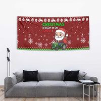 Tractor Santa Christmas Tapestry Xmas Holiday Patterns - Wonder Print Shop