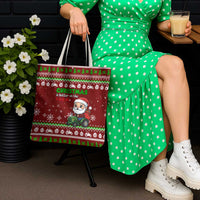 Tractor Santa Christmas Tote Bag Xmas Holiday Patterns - Wonder Print Shop