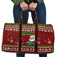 Tractor Santa Christmas Travel Bag Xmas Holiday Patterns - Wonder Print Shop