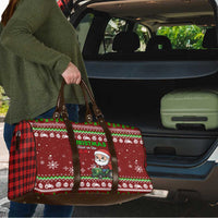 Tractor Santa Christmas Travel Bag Xmas Holiday Patterns - Wonder Print Shop