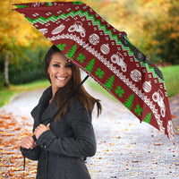 Tractor Santa Christmas Umbrella Xmas Holiday Patterns - Wonder Print Shop