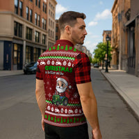 Tractor Santa Christmas Zipper Polo Shirt Xmas Holiday Patterns - Wonder Print Shop