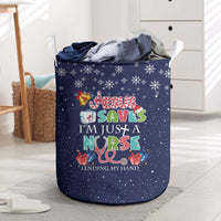 Nurse Life Jesus Christmas Laundry Basket Xmas Holiday Patterns - Wonder Print Shop