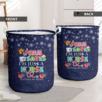 Nurse Life Jesus Christmas Laundry Basket Xmas Holiday Patterns - Wonder Print Shop