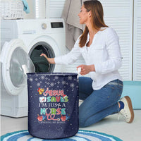 Nurse Life Jesus Christmas Laundry Basket Xmas Holiday Patterns - Wonder Print Shop
