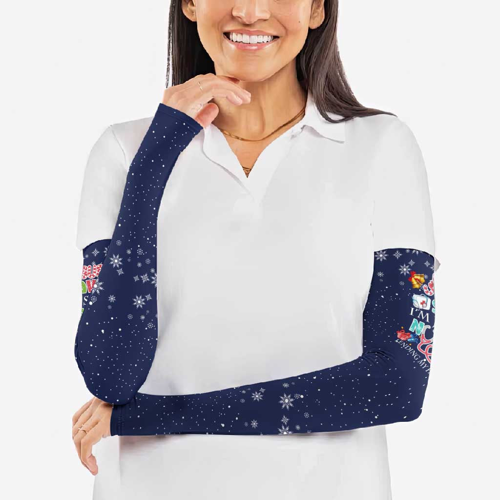 Nurse Life Jesus Christmas Arm Sleeves Xmas Holiday Patterns - Wonder Print Shop
