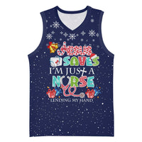 Nurse Life Jesus Christmas Basketball Jersey Xmas Holiday Patterns - Wonder Print Shop