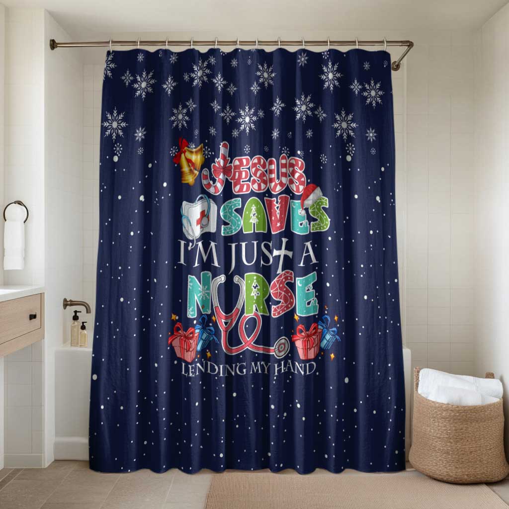 Nurse Life Jesus Christmas Bathroom Set Xmas Holiday Patterns - Wonder Print Shop