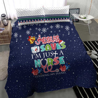 Nurse Life Jesus Christmas Bedding Set Xmas Holiday Patterns - Wonder Print Shop