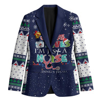 Nurse Life Jesus Christmas Blazer Xmas Holiday Patterns - Wonder Print Shop
